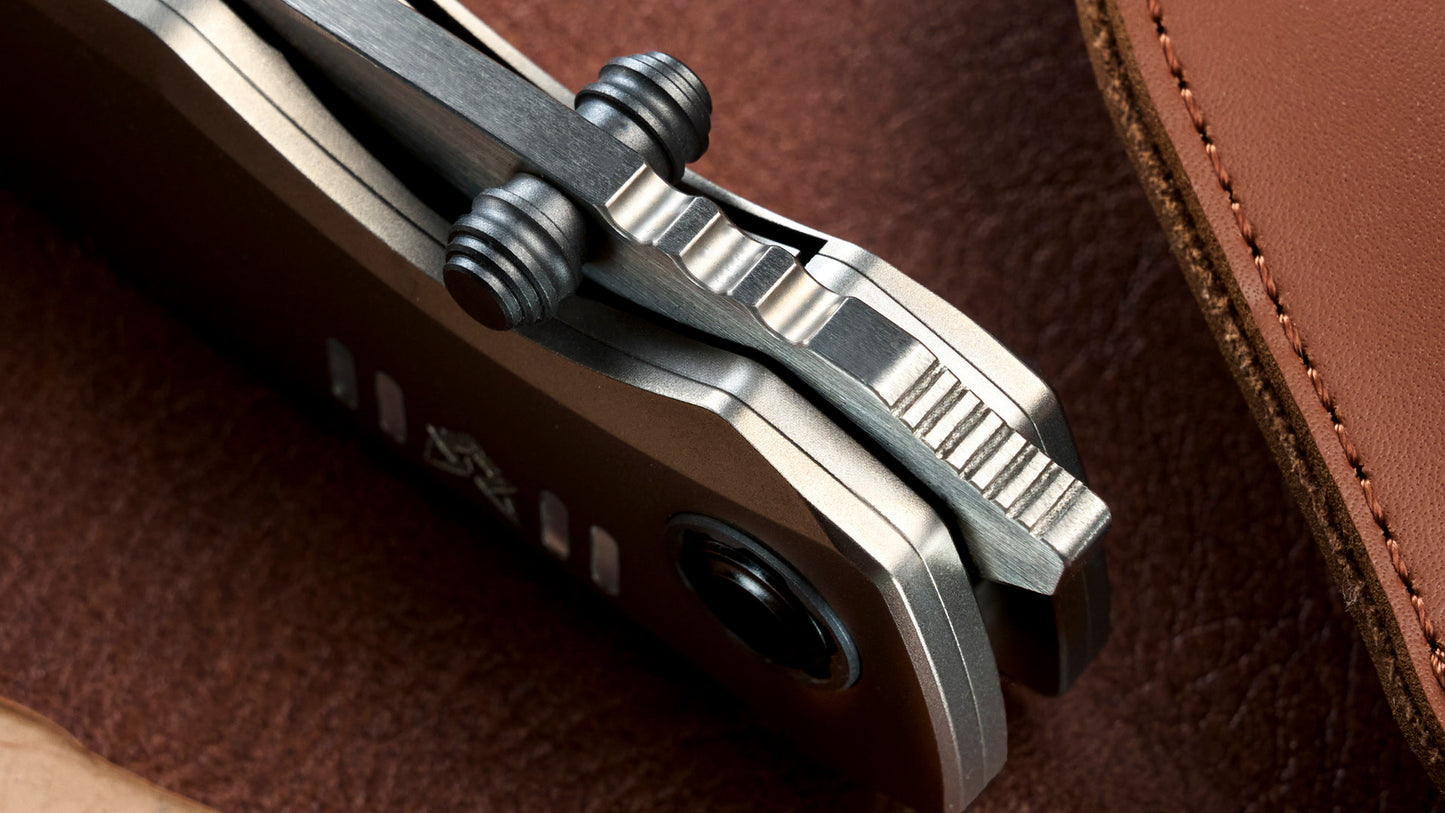 Crimson Fox Titanium EDC Pocket Knife