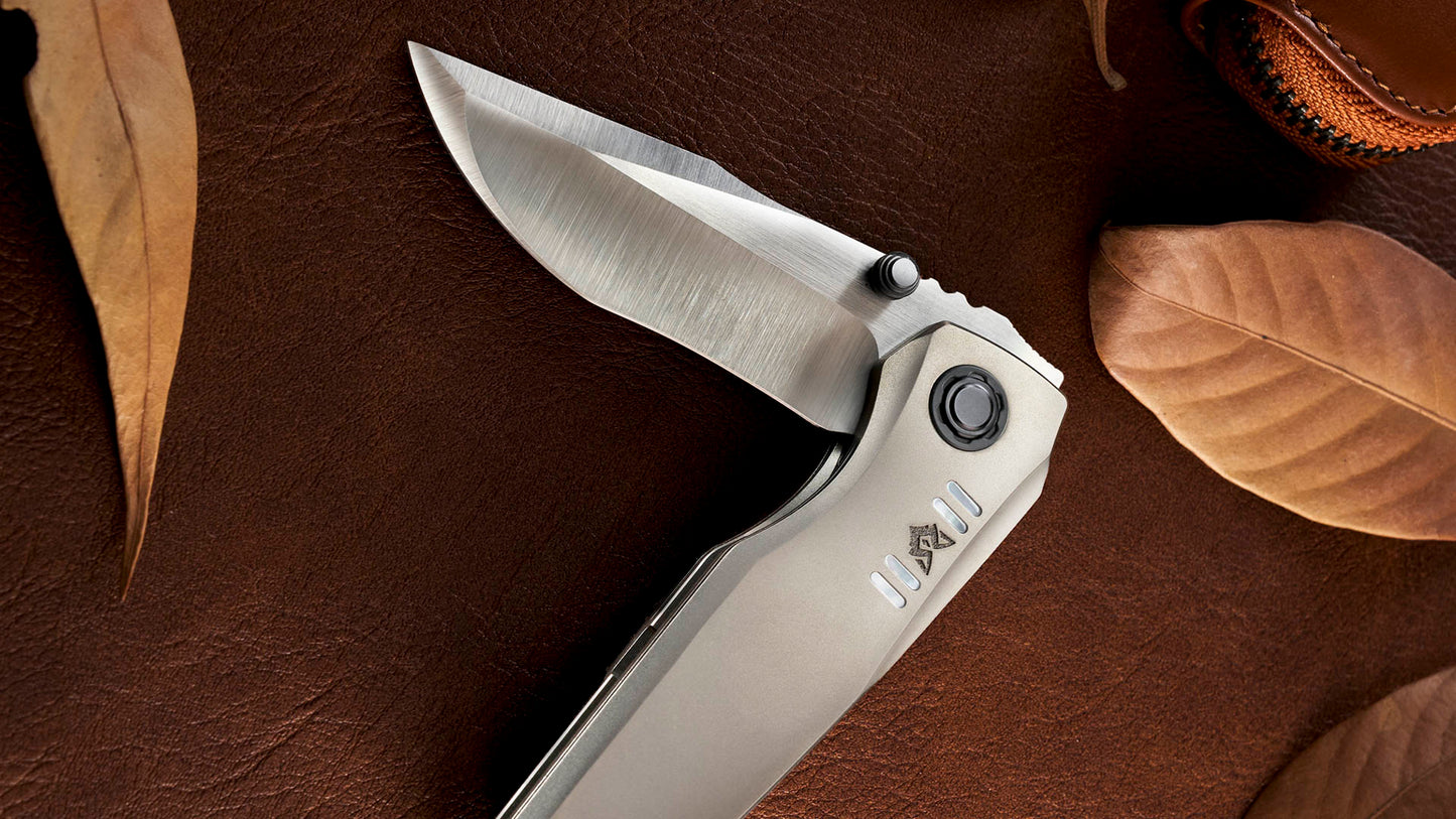 Crimson Fox Titanium EDC Pocket Knife